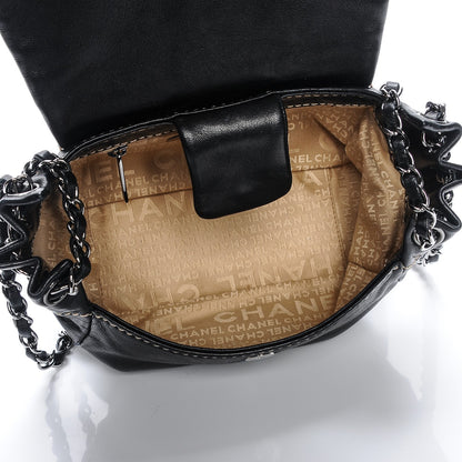 Chanel Lambskin Small Contrast Stitch Surpique Accordion Flap Black 5 of 7