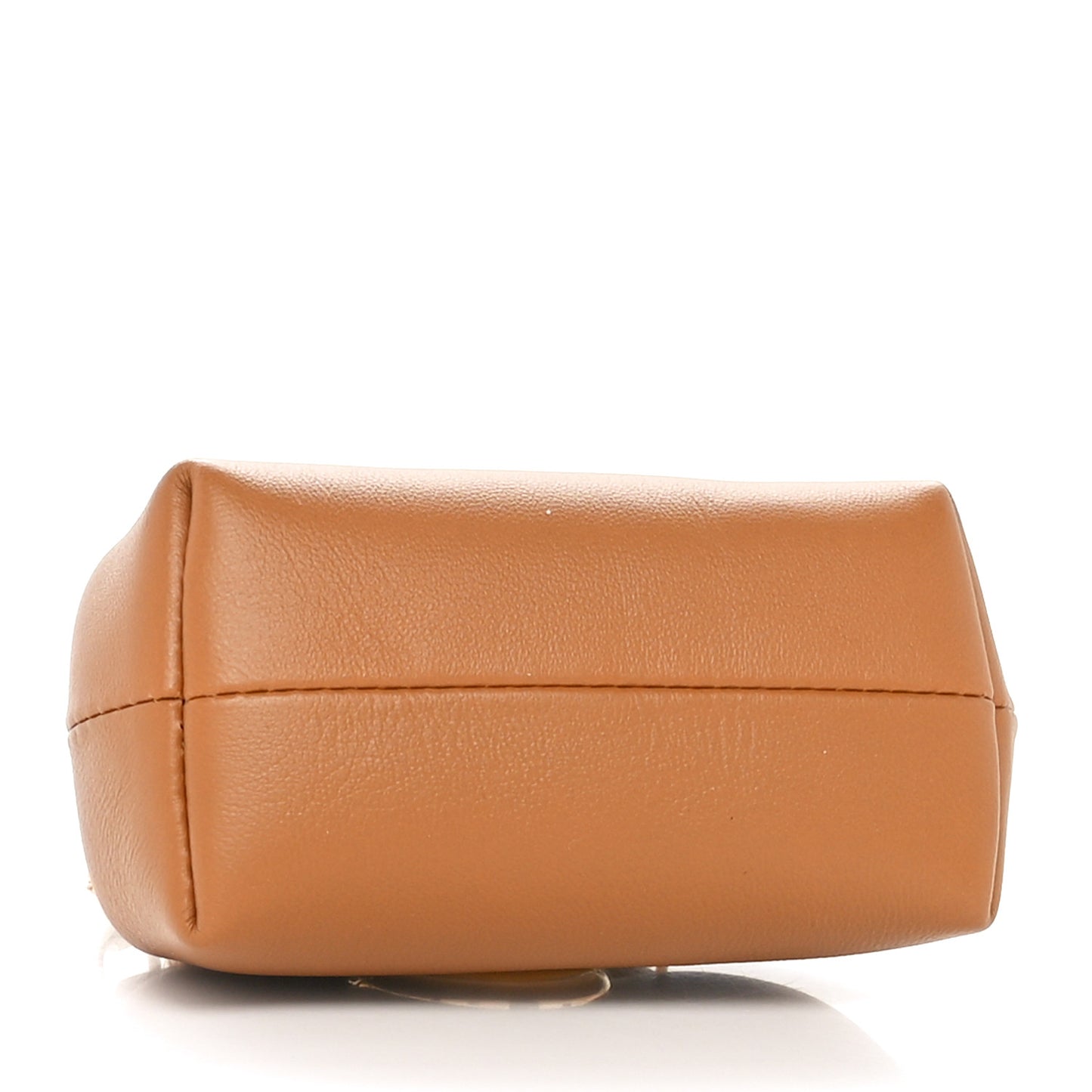 Shiny Nappa Nano Fendi First Bag Charm Caramello