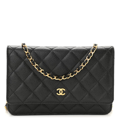 Chanel Caviar Quilted Wallet On Chain WOC Black 1 of 11