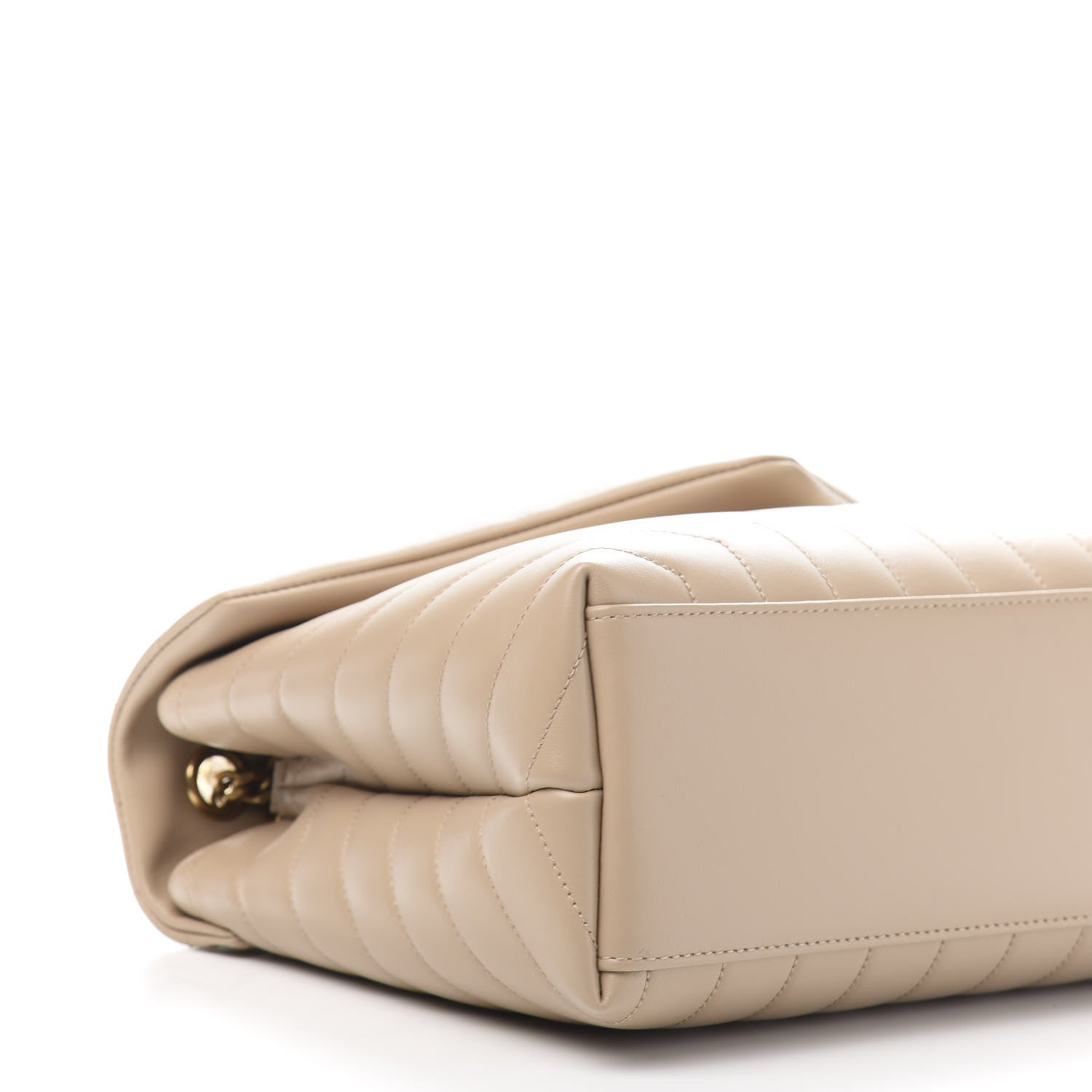 Saint Laurent Calfskin Y Quilted Monogram Medium Loulou Chain Satchel Nude Powder 9 of 12