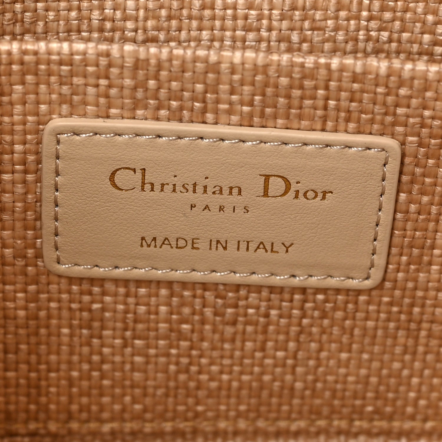 Christian Dior Raffia Medium Lady D-Joy Natural 7 of 8