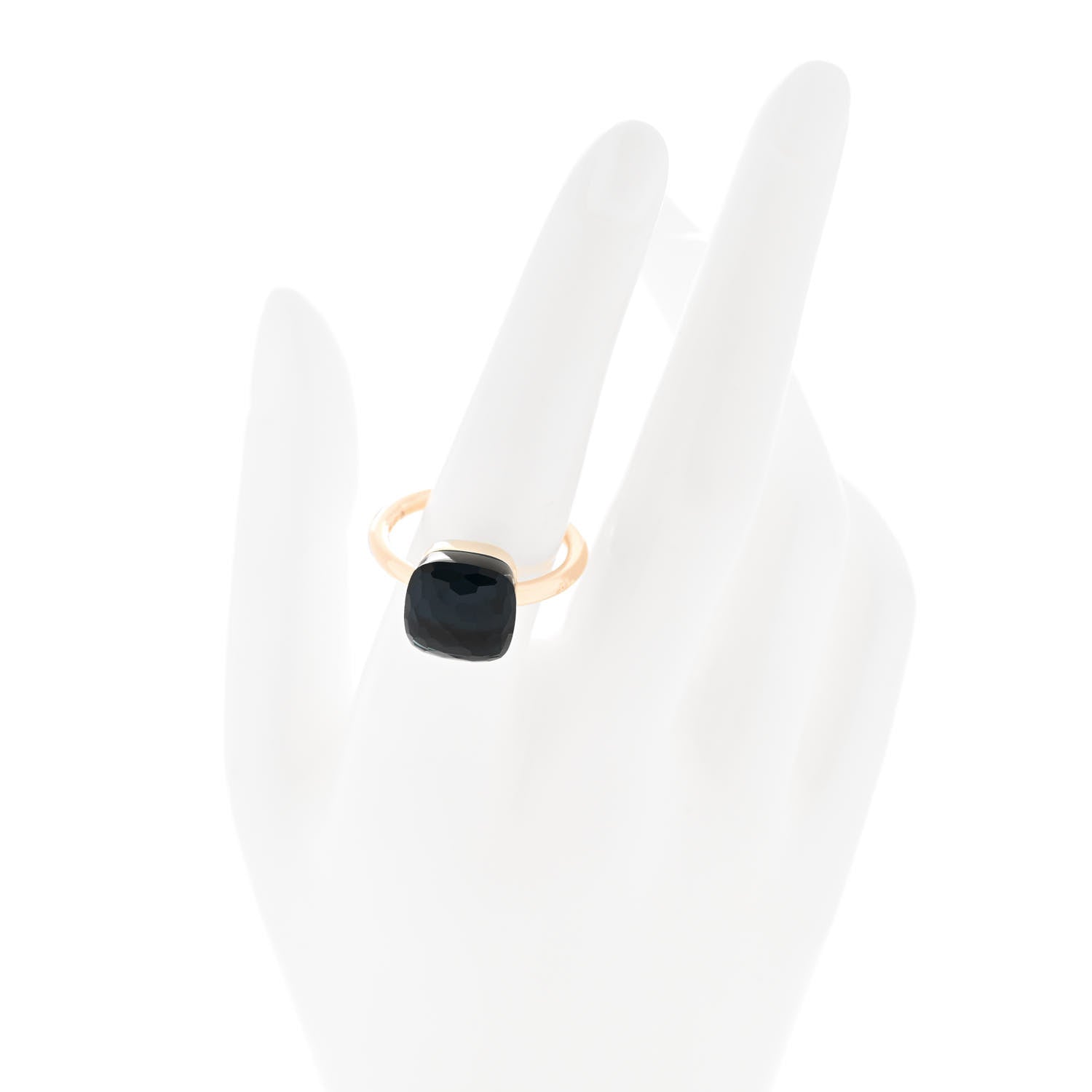 Pomellato 18K Rose Gold London Blue Topaz Classic Nudo Ring 60 9 2 of 6