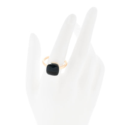 Pomellato 18K Rose Gold London Blue Topaz Classic Nudo Ring 60 9 2 of 6