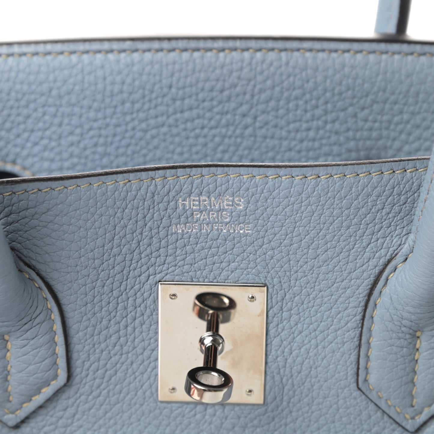 Togo Birkin 35 Bleu Lin