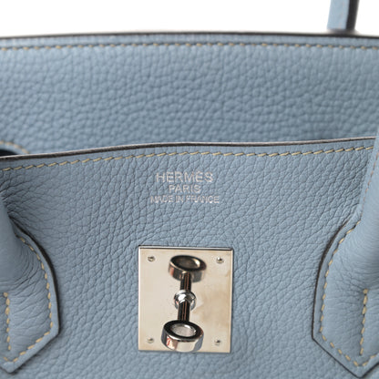 Hermes Togo Birkin 35 Bleu Lin 6 of 11