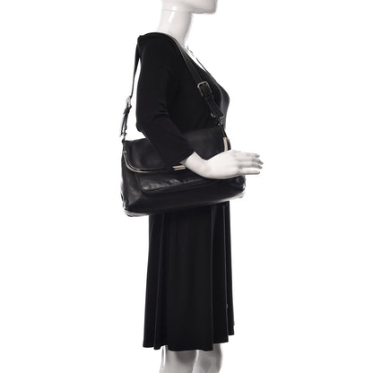 Dolce & Gabbana Calfskin Miss Sleek Shoulder Bag Black 2 of 9