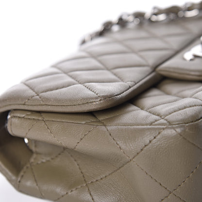 Chanel Lambskin Quilted Mini Rectangular Flap Khaki 9 of 16