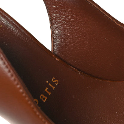 Christian Louboutin Calfskin Hot Chick Slingback 100 Pumps 37 Nude 6 8 of 8