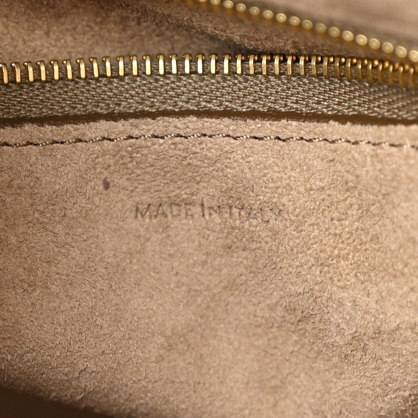 Soft Grained Calfskin Small Sangle Bucket Bag Taupe