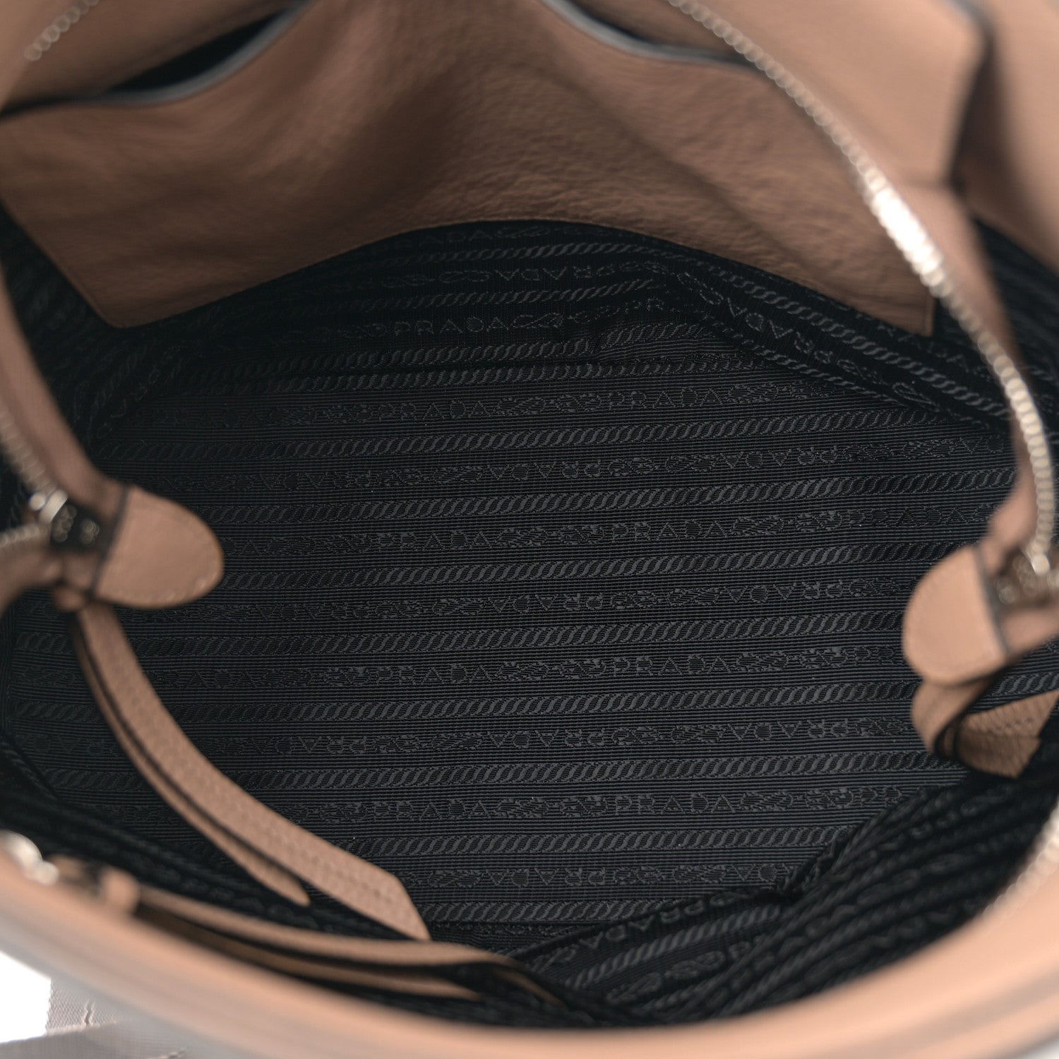 Prada Vitello Phenix Embossed Logo Shoulder Bag Cammeo 5 of 12