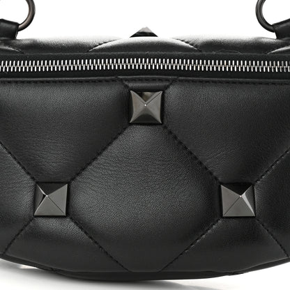 Valentino Garavani Nappa Monochrome Roman Stud Belt Bag Black 7 of 10