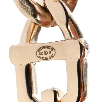 Chanel Metal Crystal CC Vendome CC Dangle Earrings Gold 4 of 4