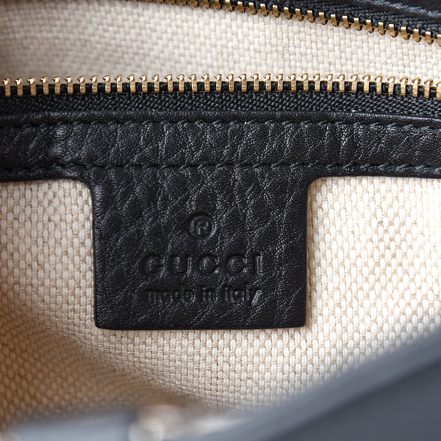 Gucci Pebbled Calfskin Medium Soho Chain Shoulder Bag Black 5 of 9