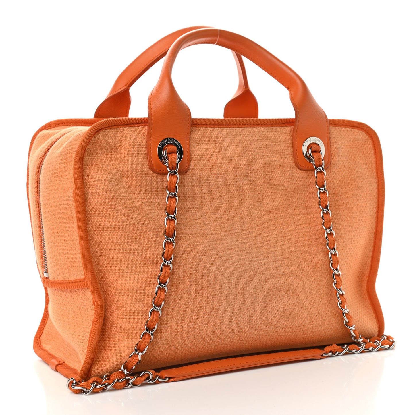 Canvas Deauville Bowling Bag Orange