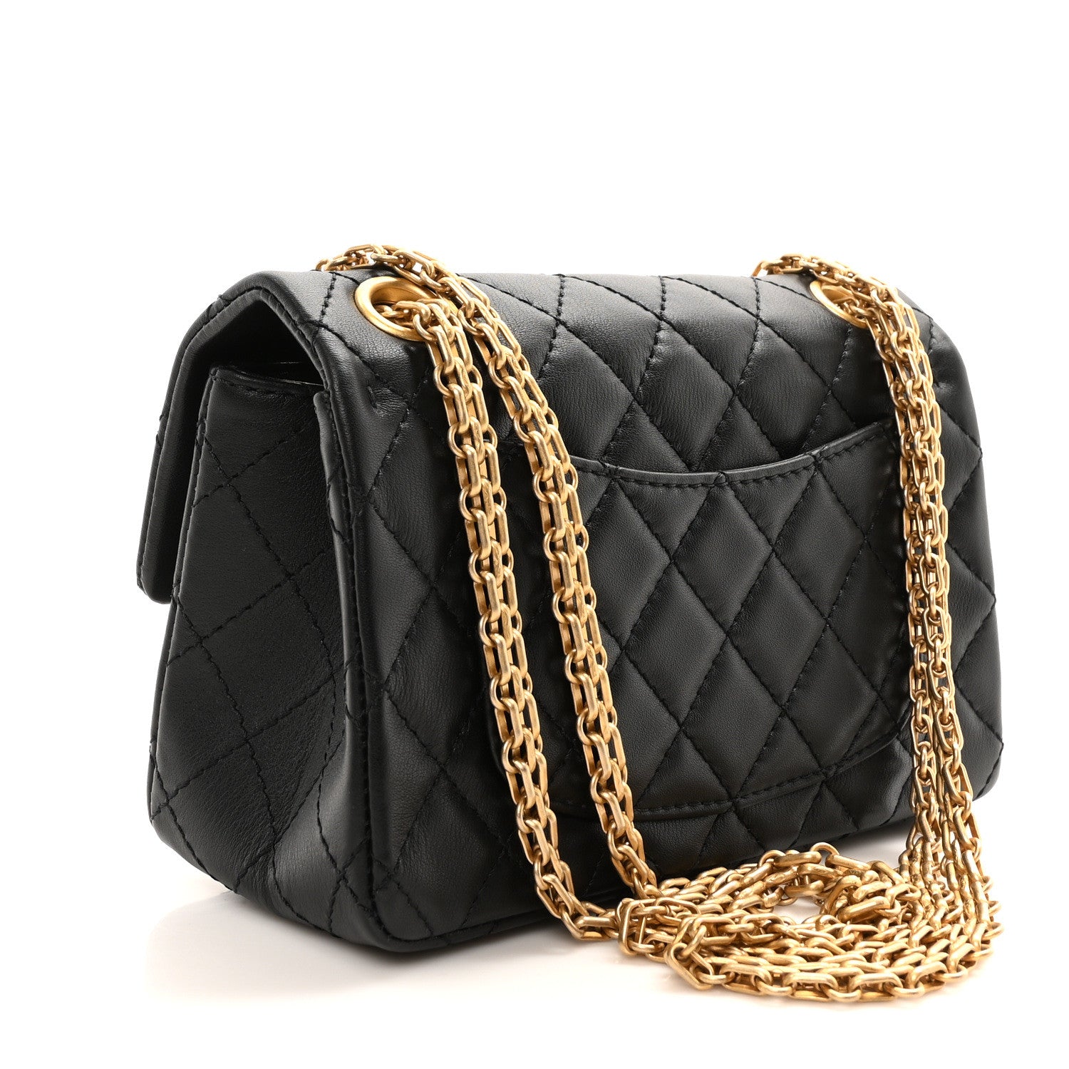Chanel Calfskin Quilted 2.55 Reissue Mini Flap Black 3 of 11