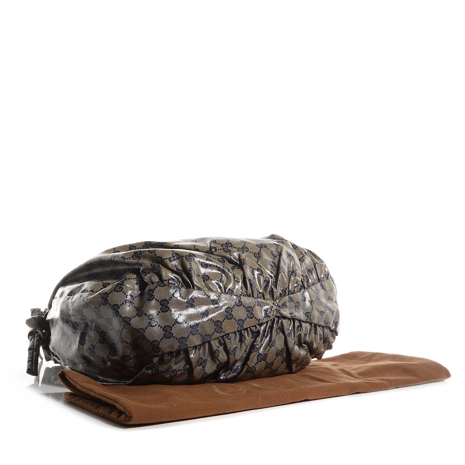 Gucci Crystal Monogram Medium Hysteria Hobo Navy Blue 4 of 7