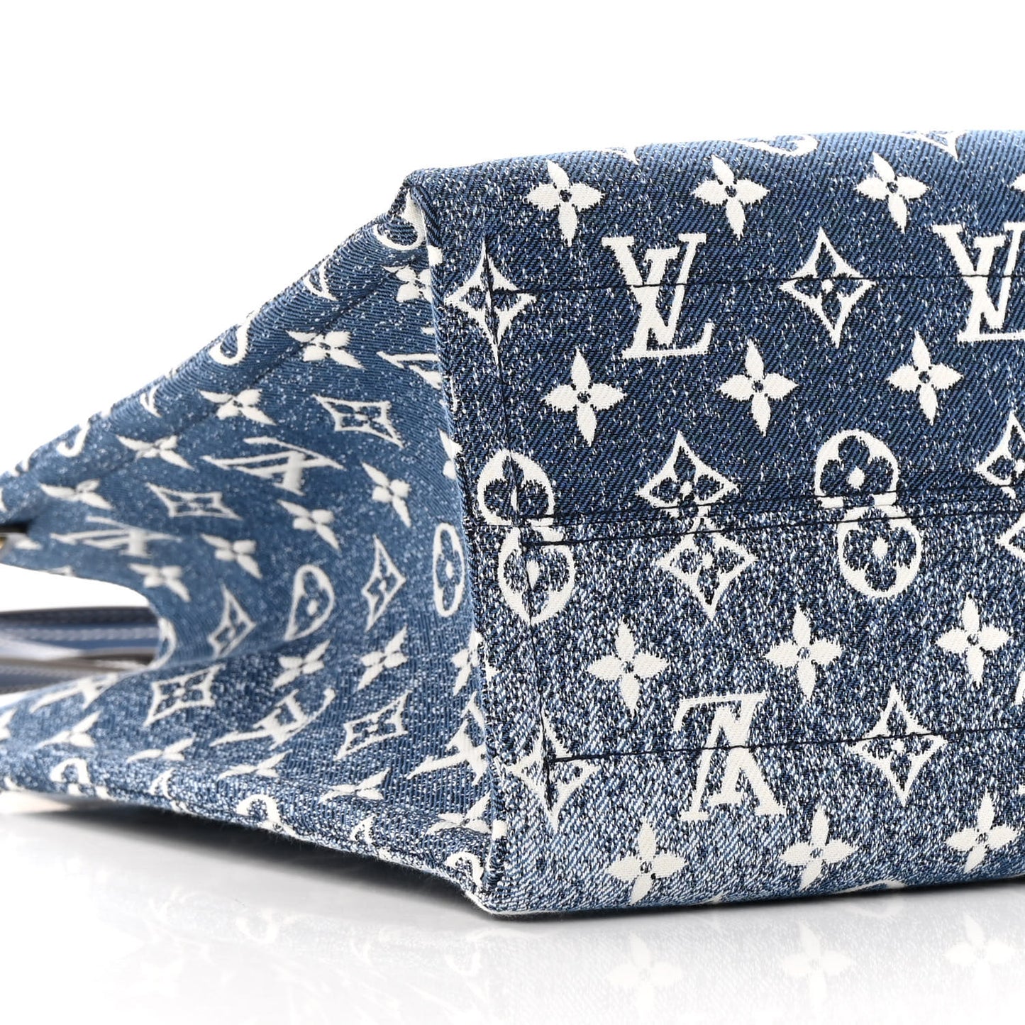 Monogram Jacquard Denim Onthego MM Bleu