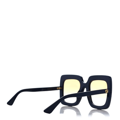 Gucci Acetate Crystal Oversize Sunglasses GG0148S Blue 4 of 8