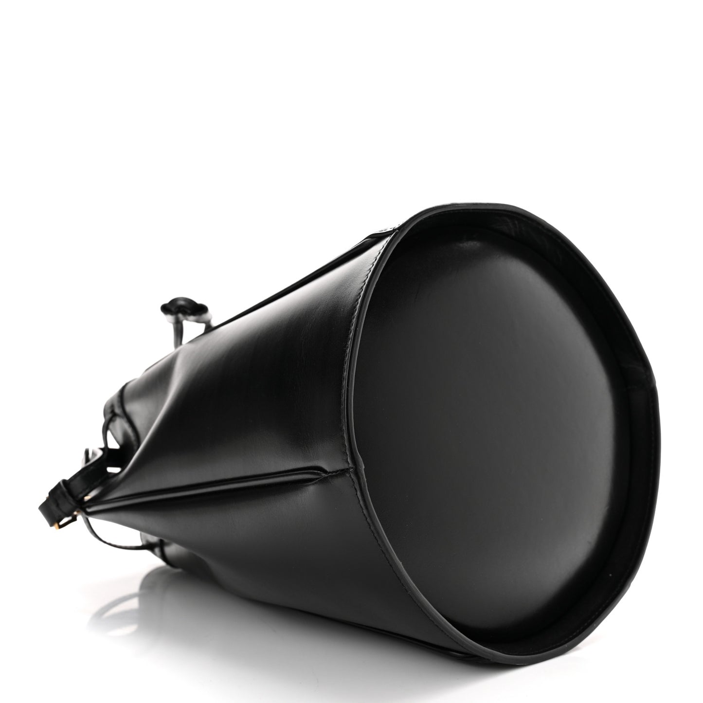 Smooth Calfskin Medium Talitha Bucket Bag Black
