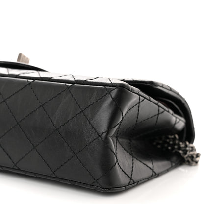 Chanel Aged Calfskin Quilted 2.55 Reissue 225 Flap Black 10 of 11