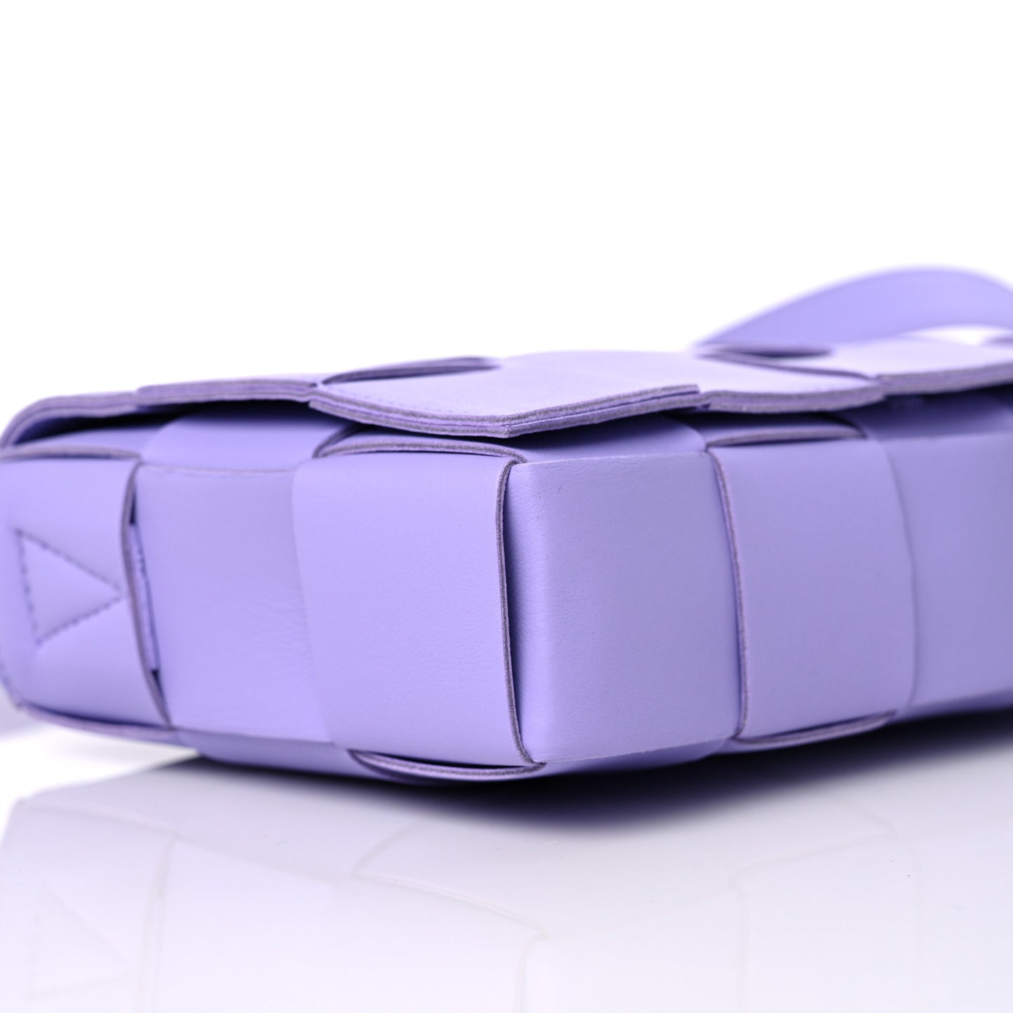 Lambskin Intreccio Cassette Crossbody Bag Wisteria