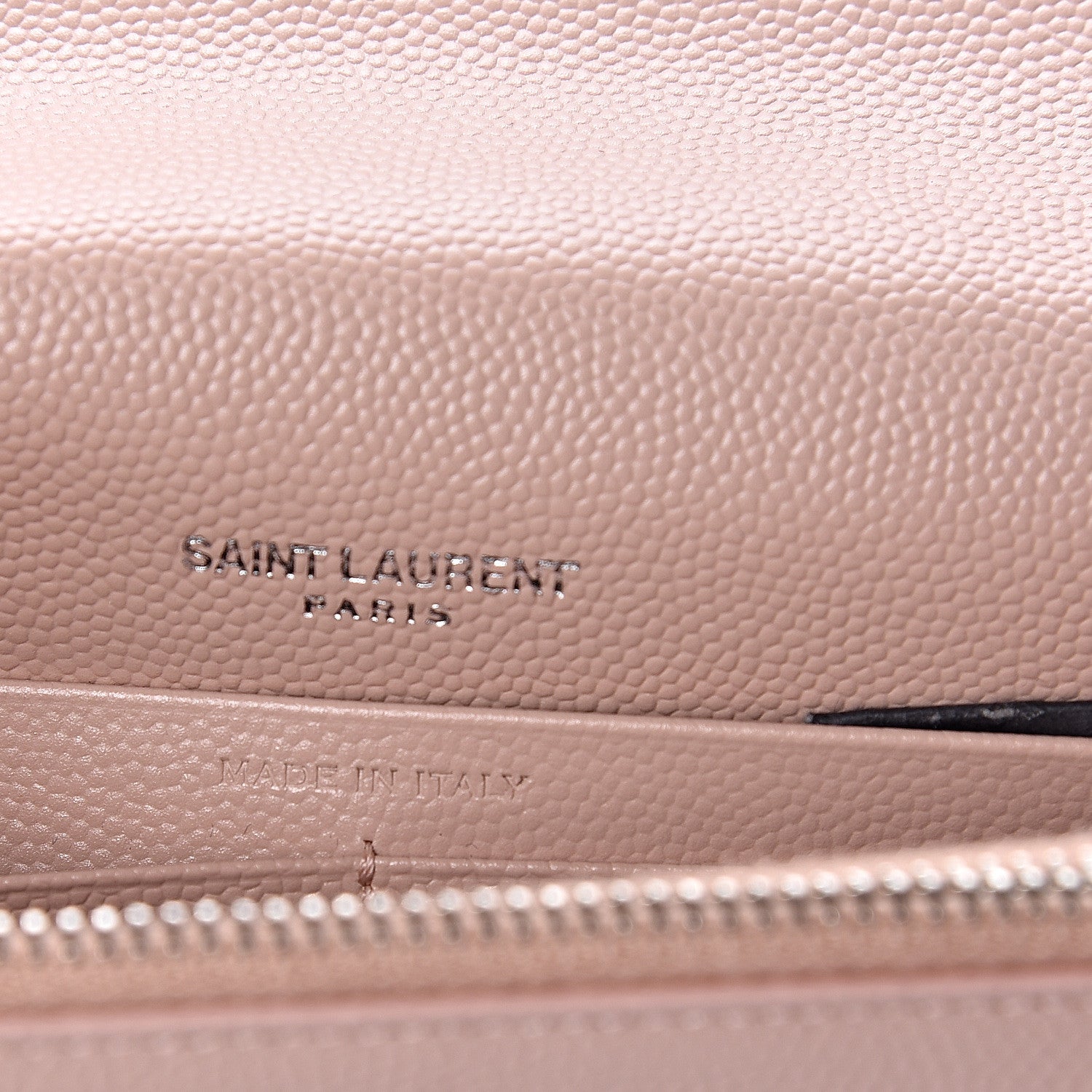 Saint Laurent Grain De Poudre Classic Monogram Kate Tassel Chain Wallet Pale Pink 6 of 11