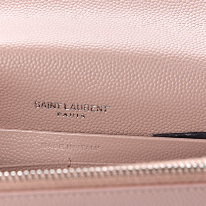 Saint Laurent Grain De Poudre Classic Monogram Kate Tassel Chain Wallet Pale Pink 6 of 11
