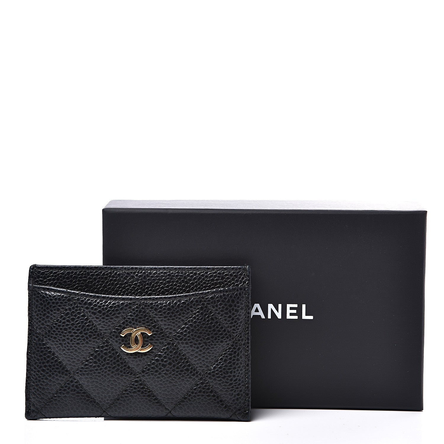 Chanel Caviar Quilted Card Holder Black 9 of 9