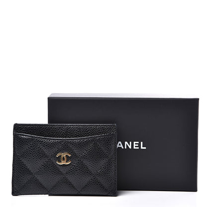 Chanel Caviar Quilted Card Holder Black 9 of 9