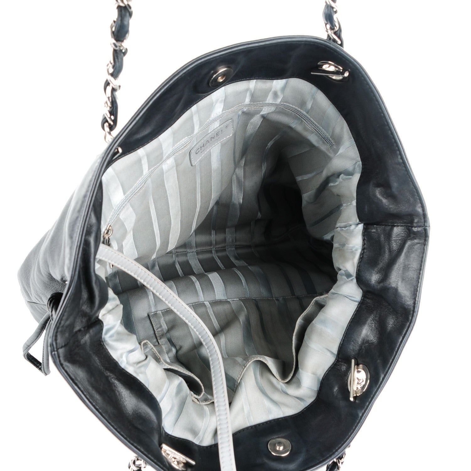 Chanel Lambskin CC Disc Tote Black 5 of 7