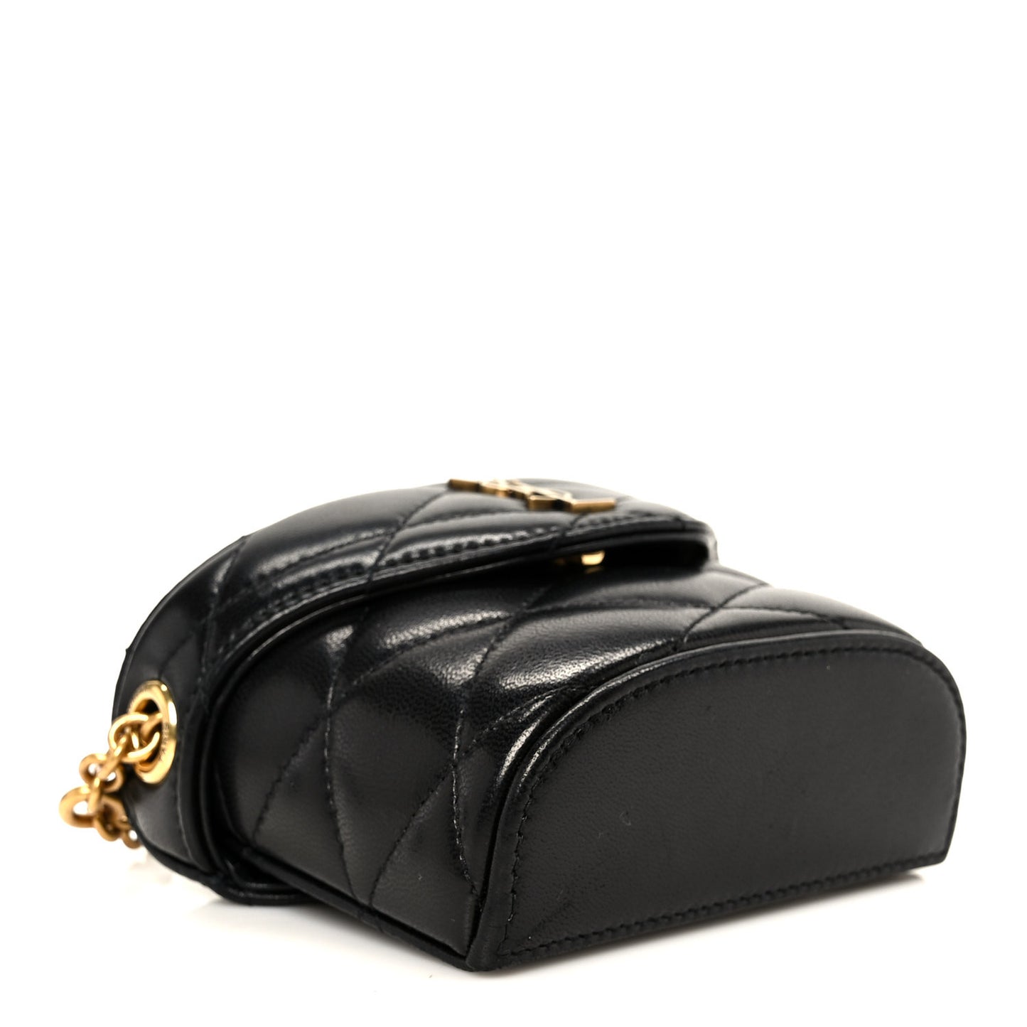 Lambskin Matelasse Monogram June Chain Belt Bag