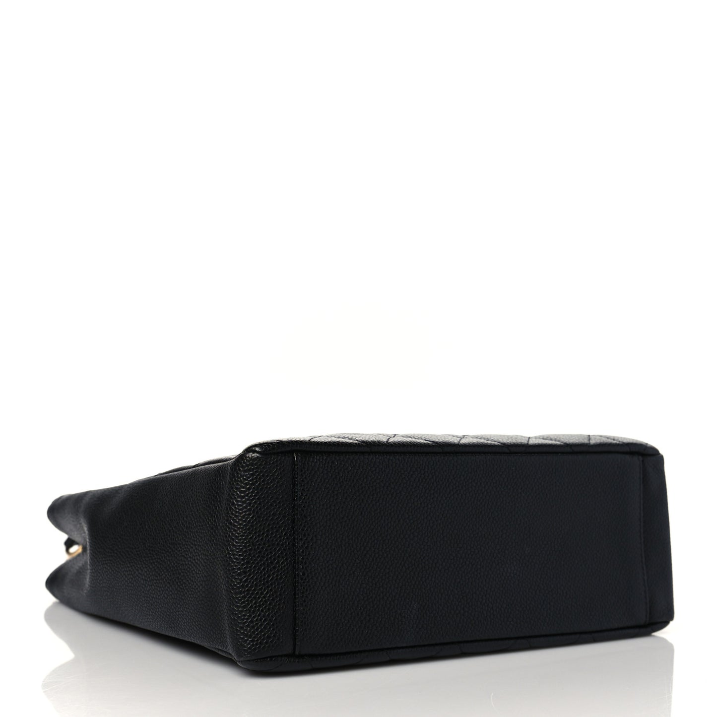 Caviar Quilted Petit Shopping Tote PST Black