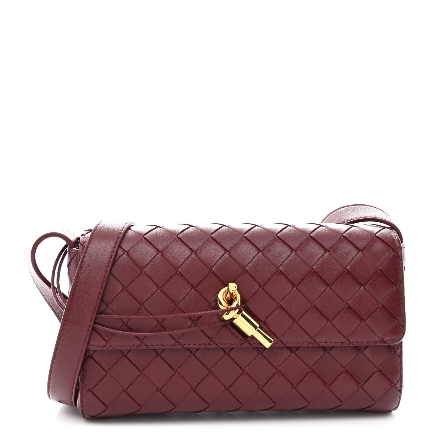 Bottega Veneta Nappa Intrecciato Mini Andiamo Crossbody Bag Barolo 1 of 10