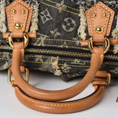 Louis Vuitton Denim Patchwork Speedy 30 Grey 8 of 8