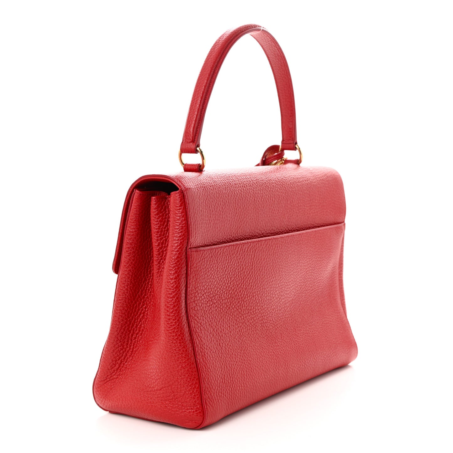 Calfskin Medium Moujik Top Handle Bag Vermillon