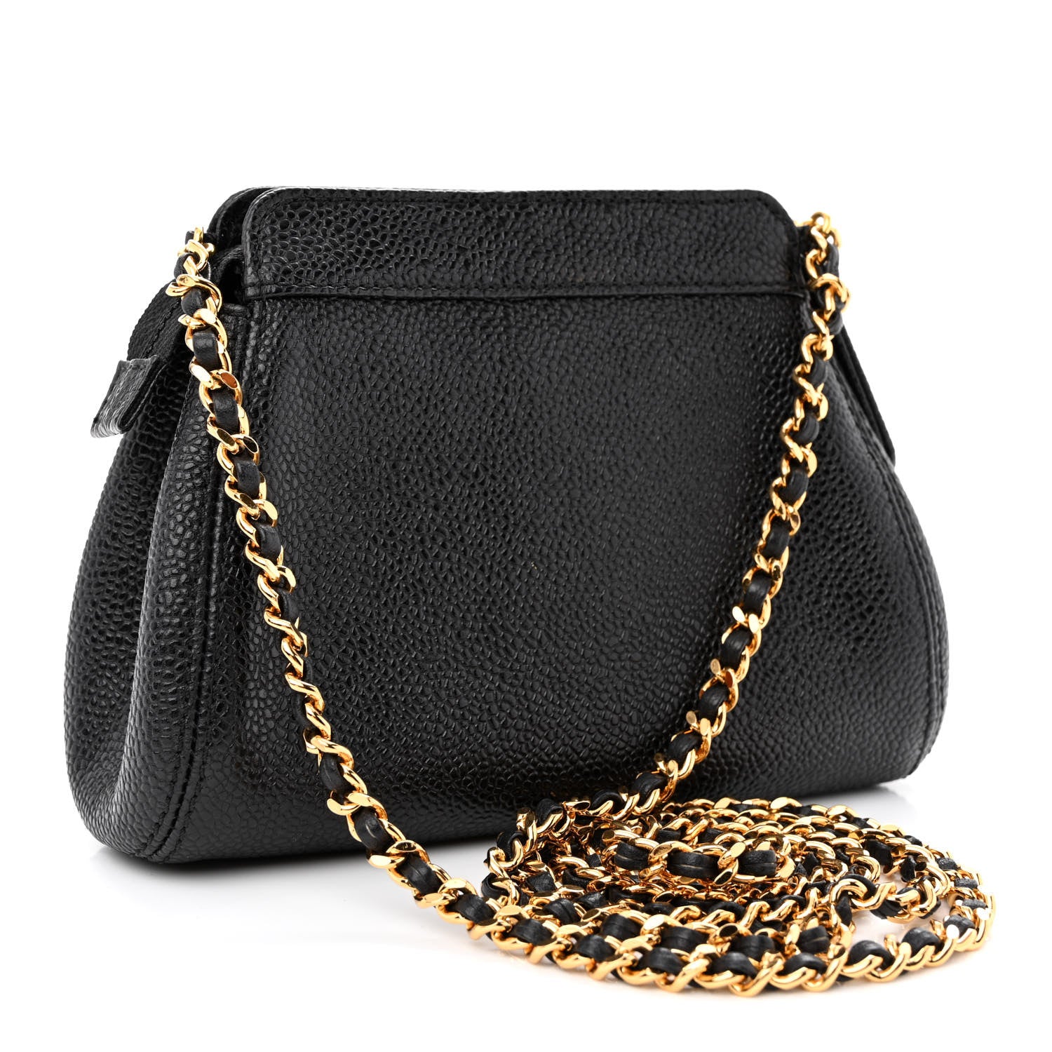 Chanel Caviar CC Shoulder Bag Black 2 of 10