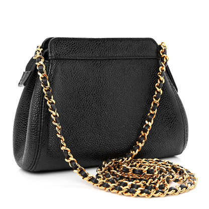 Chanel Caviar CC Shoulder Bag Black 2 of 10