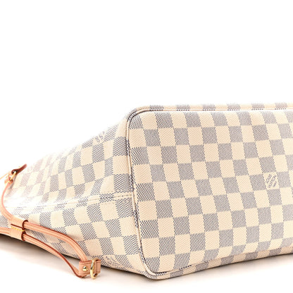 Louis Vuitton Damier Azur Neo Neverfull MM Rose Ballerine 8 of 10