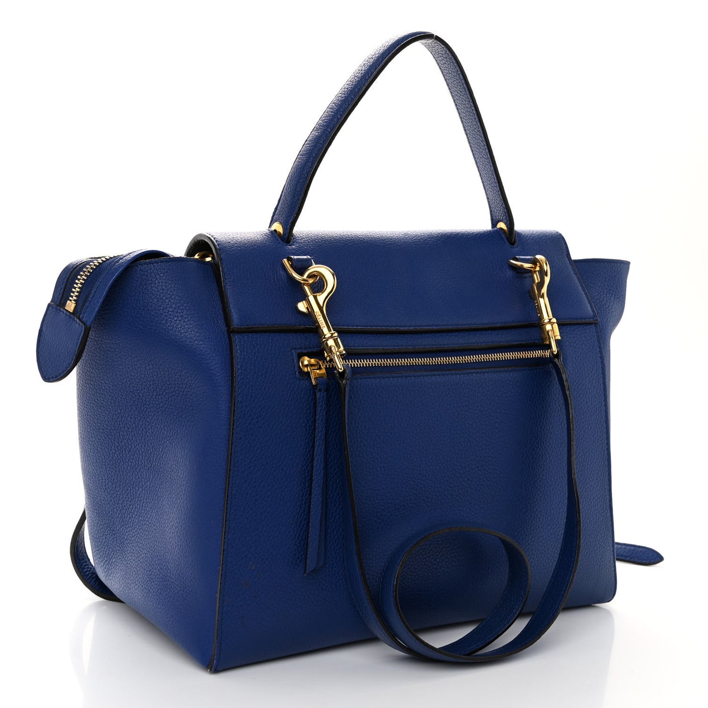 Grained Calfskin Mini Belt Bag Indigo