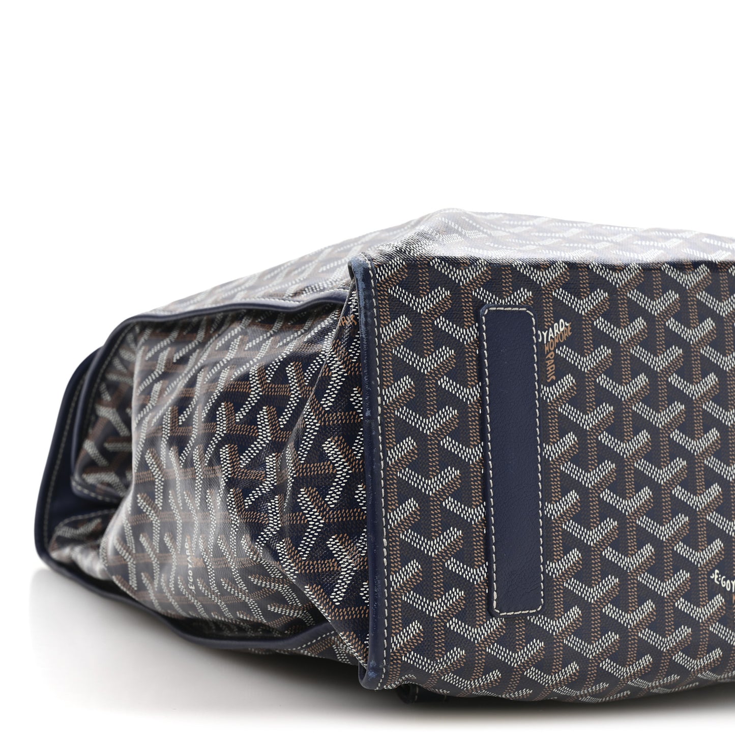 Goyardine Saint Leger Soft Briefcase Backpack Navy