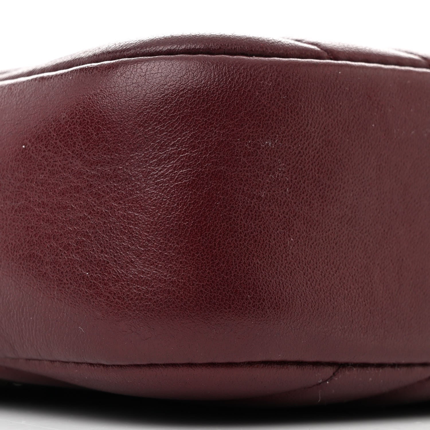 Chanel Lambskin Chevron Quilted Camera Case Burgundy 9 of 10