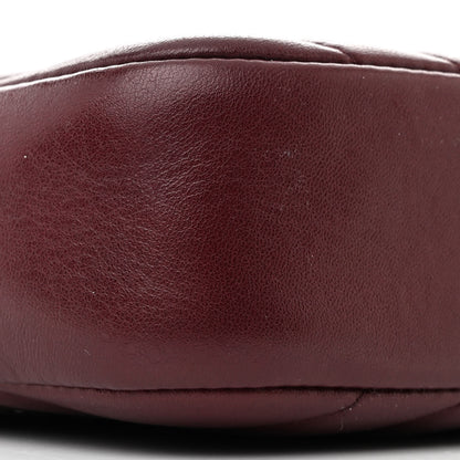 Chanel Lambskin Chevron Quilted Camera Case Burgundy 9 of 10