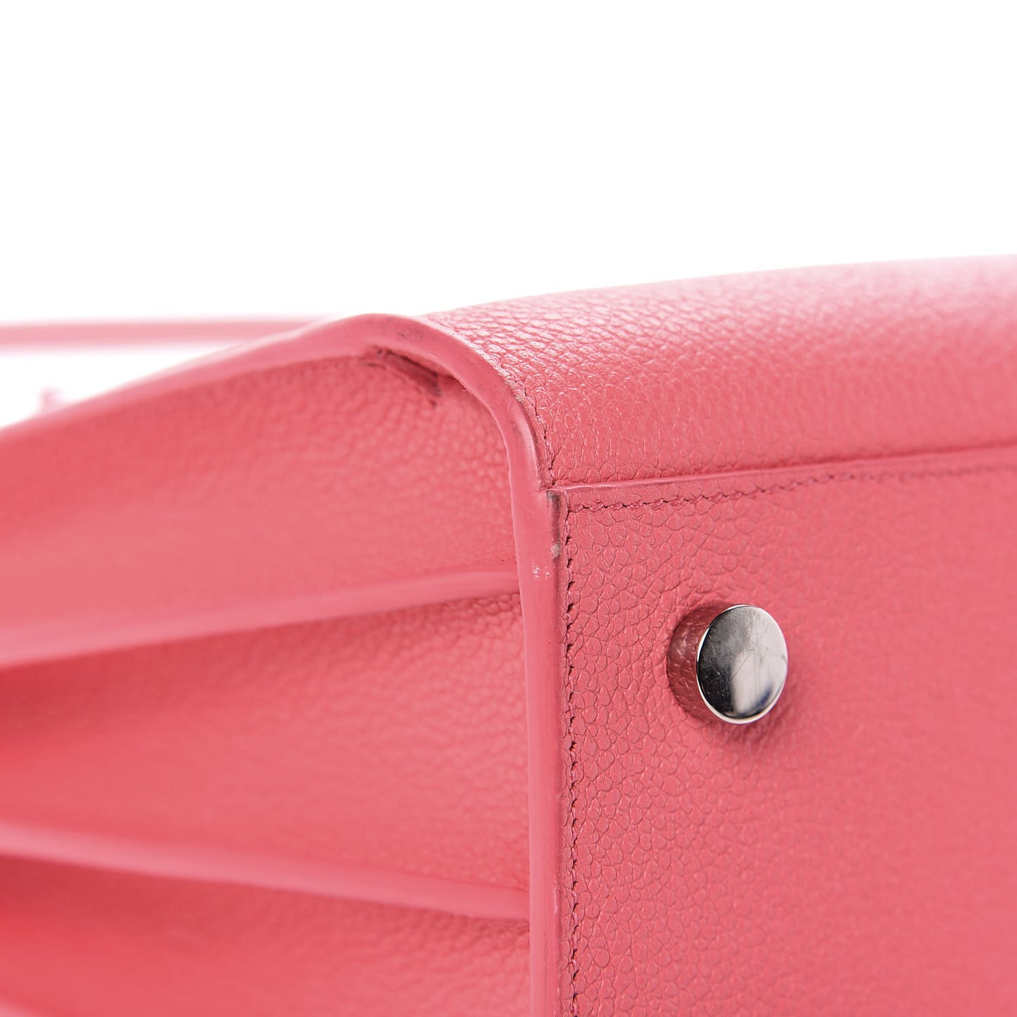 Grained Calfskin Baby Sac De Jour Rose Clair