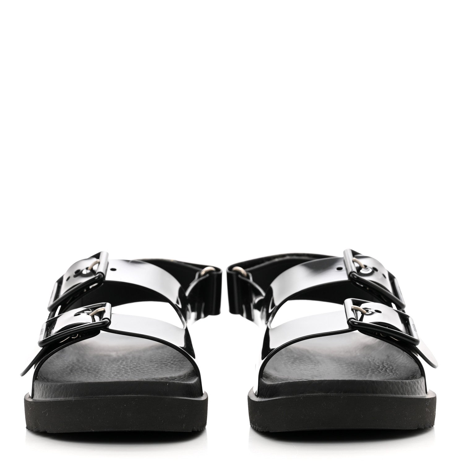 Gucci Rubber Mini Double G Womens Isla Dad Sandals 35 Black 2 of 8