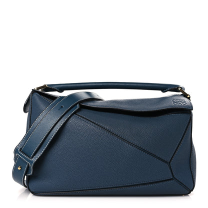 Loewe Calfskin Medium Puzzle Bag Marine 1 of 9