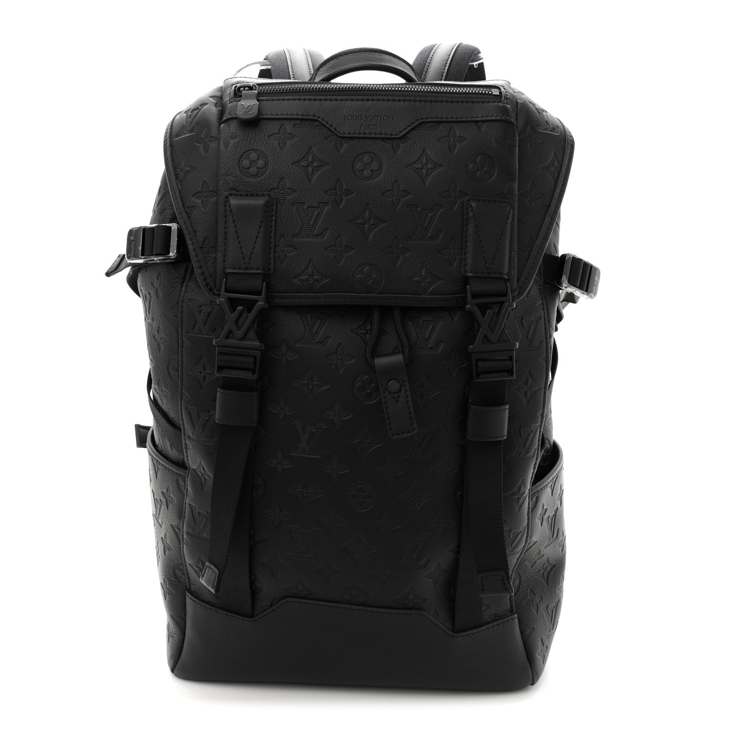 Louis Vuitton Calfskin Monogram Shadow Getaway Backpack Black 1 of 9