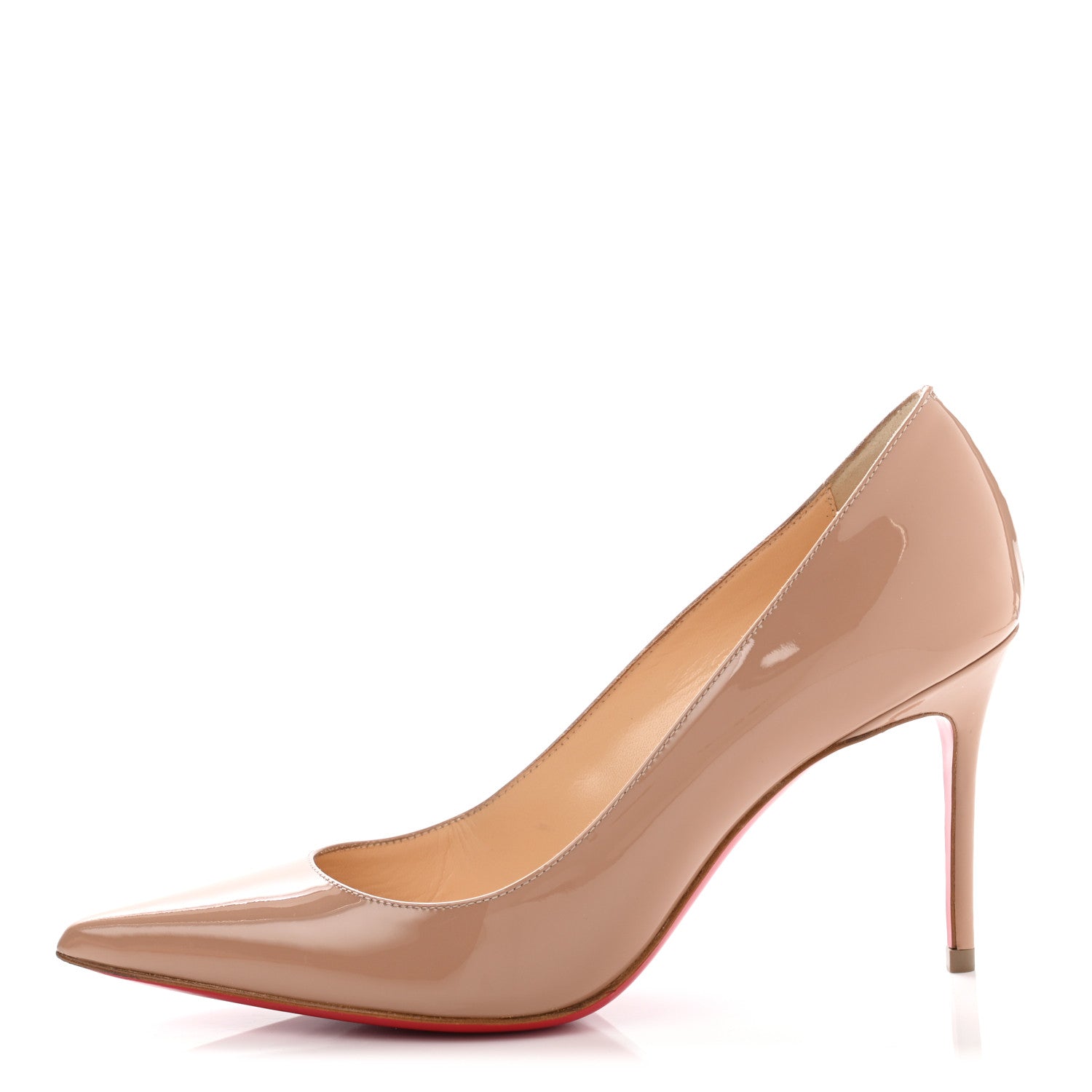 Christian Louboutin Patent Decollete 554 85 Pumps 36.5 Nude 1 of 11