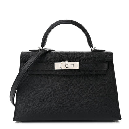 Hermes Epsom Mini Kelly Sellier 20 Black 1 of 12