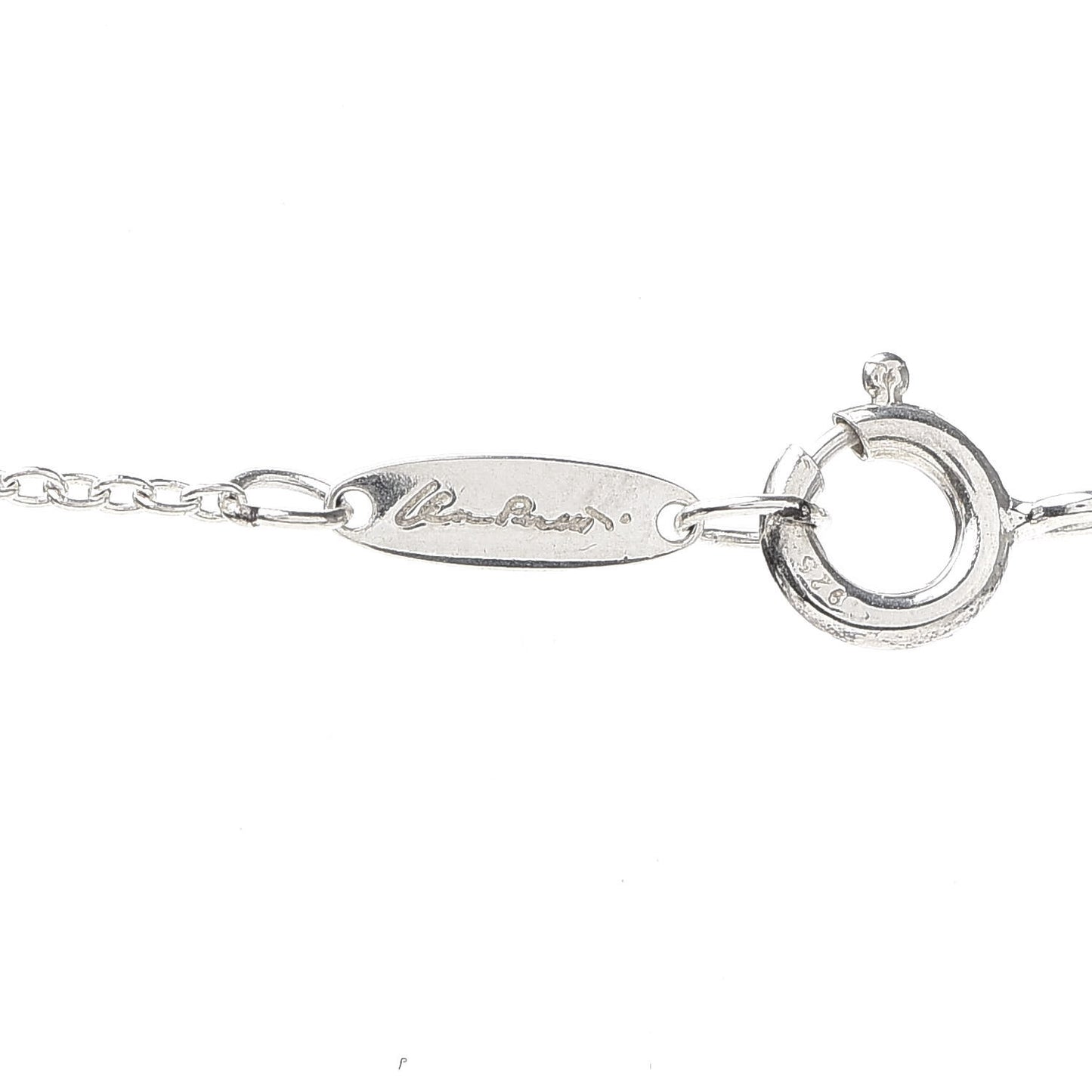 Sterling Silver 17mm Elsa Peretti Eternal Circle Pendant Necklace