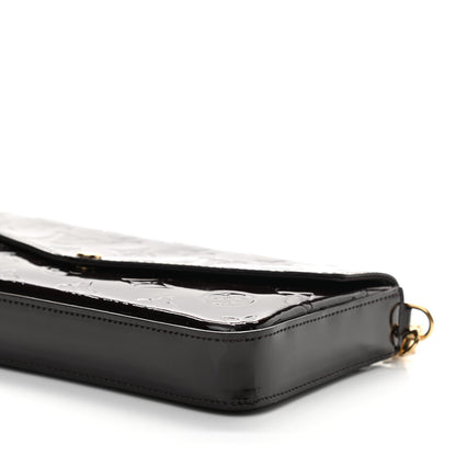 Louis Vuitton Vernis Pochette Felicie Chain Wallet Amarante 9 of 9